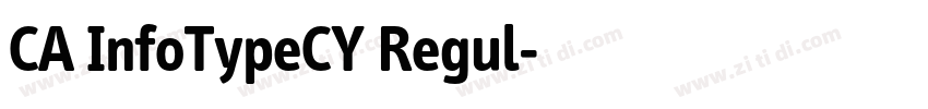 CA InfoTypeCY Regul字体转换